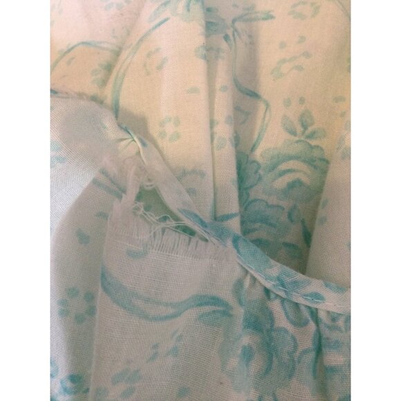 Vintage Dreamcoats Women's Nightgown Housecoat Set Floral Print Lace Detail Sz M - Picture 15 of 16